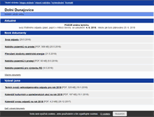 Tablet Screenshot of dolni-dunajovice.cz